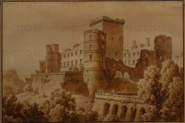 Ruins of a castle 1810 Constant Bourgeois (1767-1841)