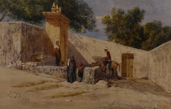 At the source Louis Tesson (1820-1870) 19th of century