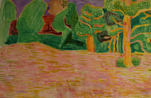 Pine Trees 1910s Elena Genrikhovna Guro (1877-1913)