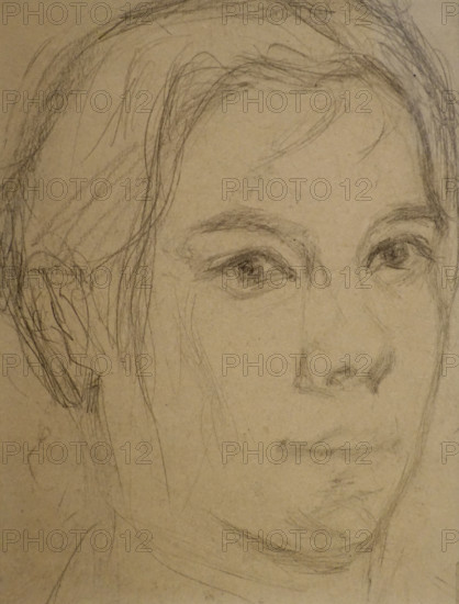 Self-portrait 1910s Elena Genrikhovna Guro (1877-1913)