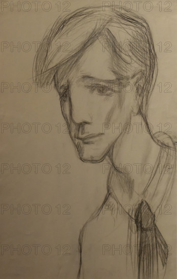 Portrait of the main character from the play Autumn Dream 1911-1912 Guro Elena Genrikhovna (1877-1913)