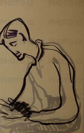 Portrait of the main character from the play Autumn Dream 1911-1912 Guro Elena Genrikhovna (1877-1913)