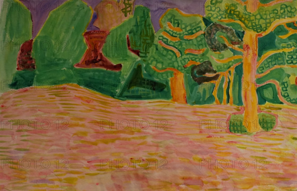 Pine Trees 1910s Elena Genrikhovna Guro (1877-1913)