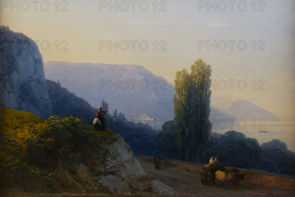 On the road to Yalta 1860s Aivazovsky Ivan Konstantinovich (1817-1900) Oil on canvas