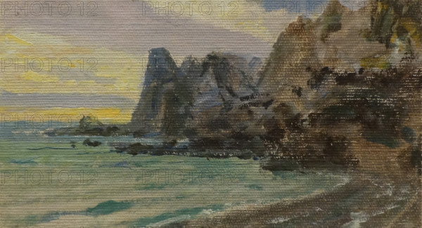 Study Rocks near Sudak Early of the 20th century Polenov Vasily Dmitrievich (1844-1927)