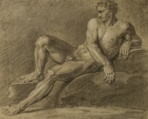 Male Model Reclining 1802 Orest Kiprensky (1782-1836)