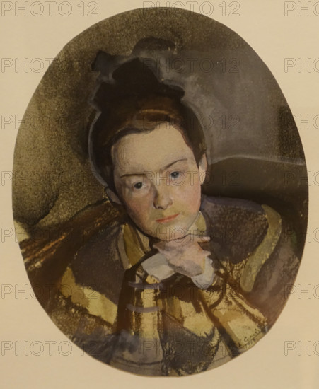 Portrait of Anna Ostroumova-Lebedeva 1904 Konstantin Somov (1869-1939)