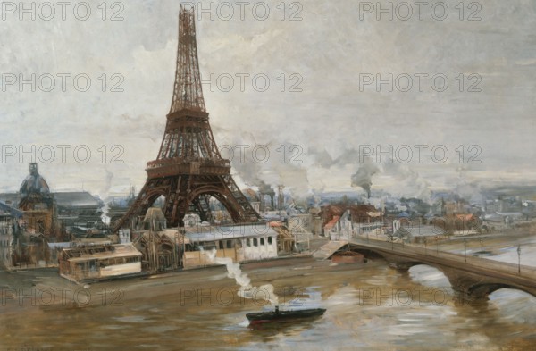 The Eiffel Tower and the Champ de Mars.