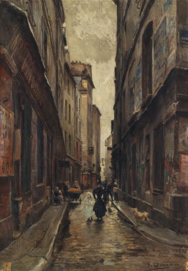 Rue Beaubourg at the corner of Rue Simon-le-Franc.