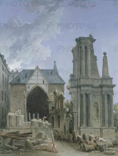 The Feuillants Church in Demolition.