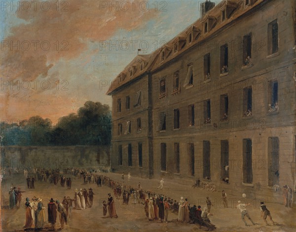 Prisoners' Recreation at Saint-Lazare: The Game of Ball.