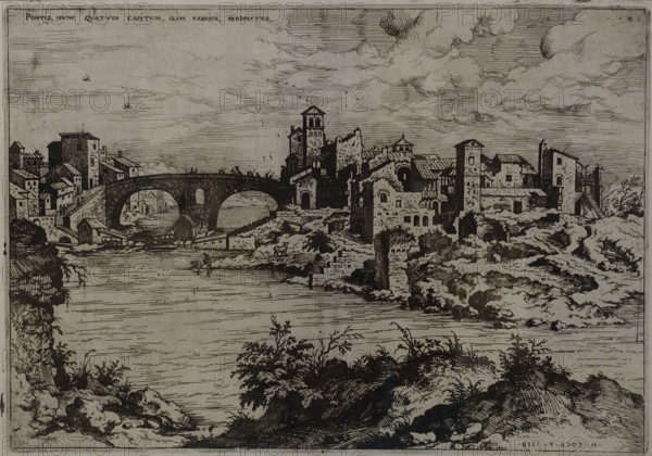 View of the bridge now called the Four Heads Bridge