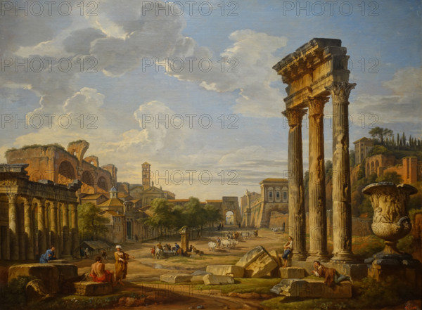 View of the Forum in Rome