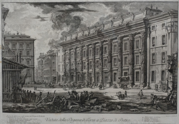 View of the Land Customs Building in Piazza di Pietra