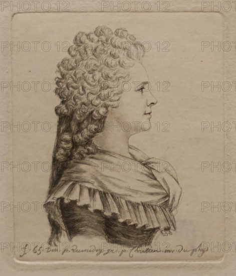 Portrait of the poetess Madame Joliveau