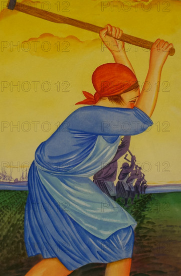 Sketch for a series of posters dedicated to working women