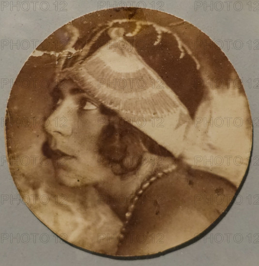 Kira Mosyakova (1905-1954) in a hat by Nadezhda Lamanova (1861-1941)