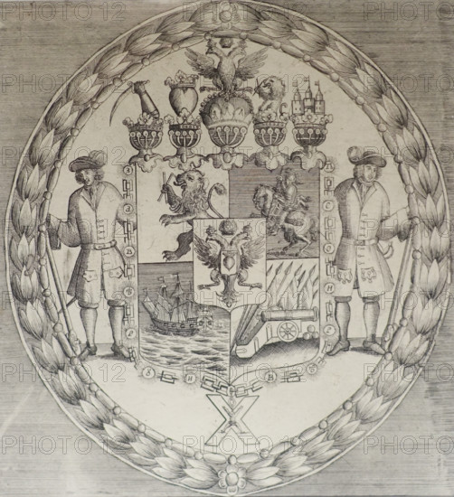 Princely coat of arms of Alexander Danilovich Menshikov