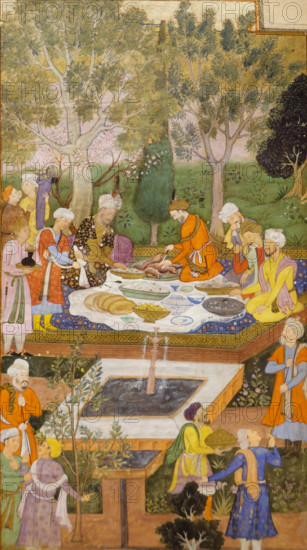 Feast at Badi Al-Zaman Mirza's in Herat
