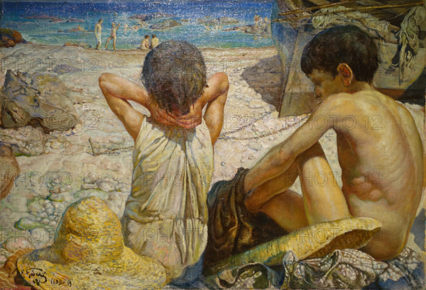 Children on the seashore