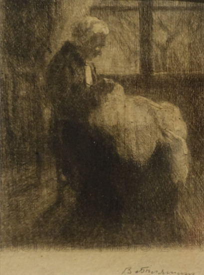 Old woman at work
