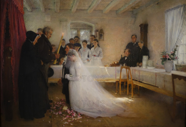 Blessing of the young couple before marriage