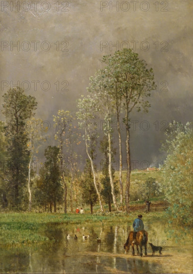 Approaching storm (At the watering place)