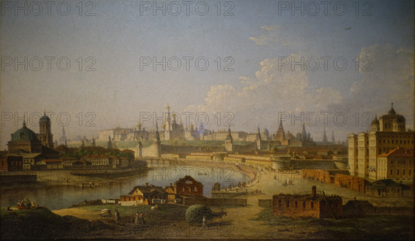 View of the Kremlin and Moskvoretsky Bridge