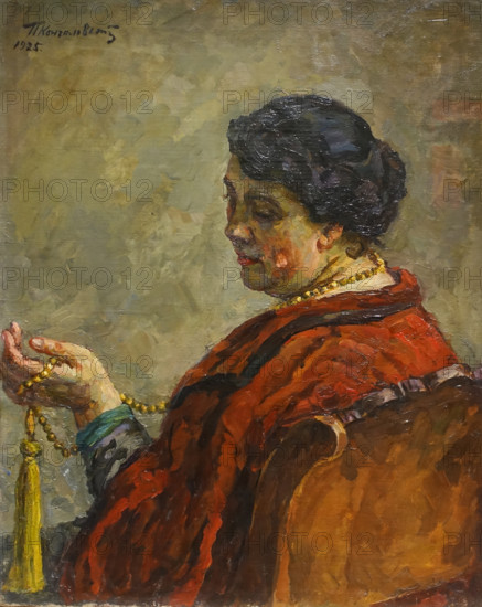 Portrait of the artist's wife Olga Konchalovskaya