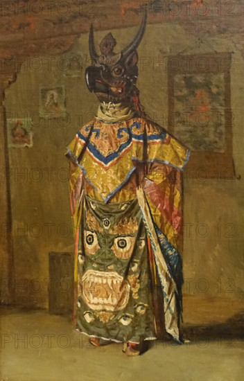 Buddhist Lama during the Holiday in the Pemionchi Cloister