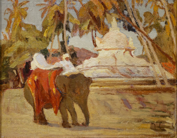 Buddhist temple on the Island of Ceylon