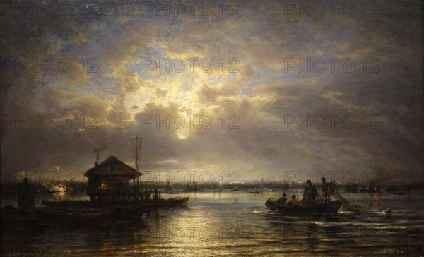 Summer Night on the Neva at the Seaside