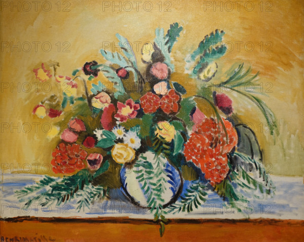 Flowers in the white vase