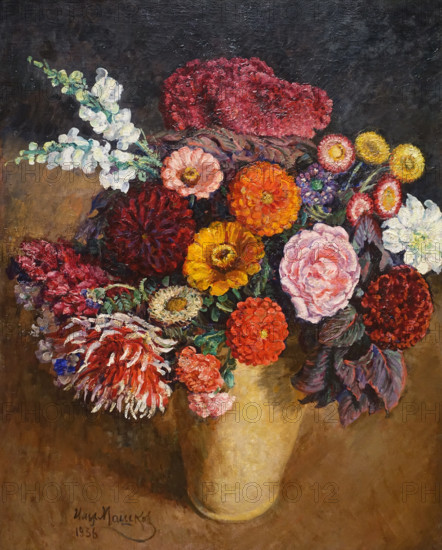 Colorful Bouquet on a Dark Background