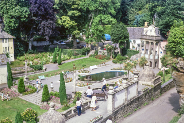 Portmeirion folly tourist village.