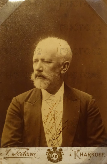 Portrait of composer Tchaikovsky Pyotr Ilyich (1840-1893)