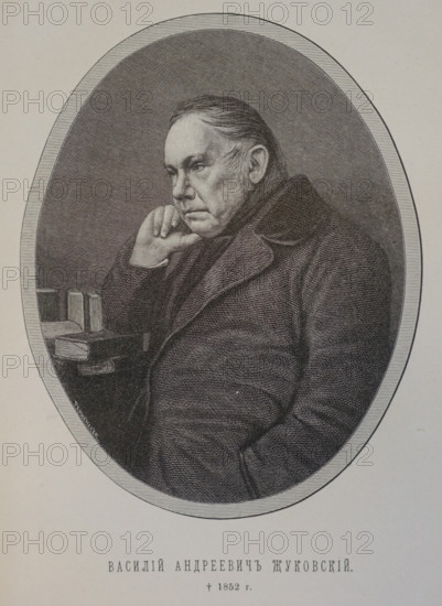 Portrait of poet Vasily Andreevich Zhukovsky (1783-1852).
