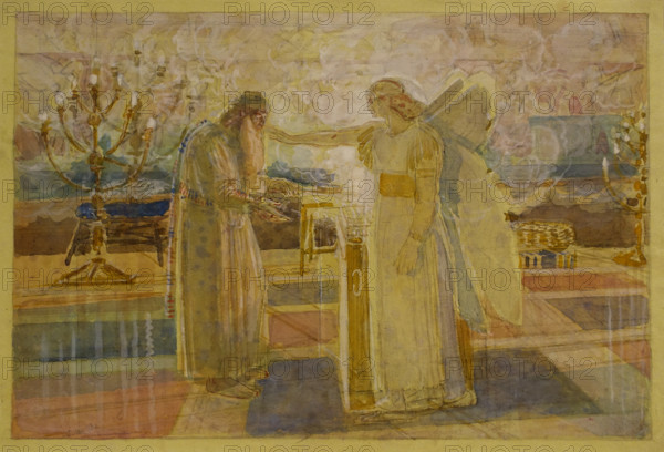 Archangel Gabriel strikes Zacharias dumb