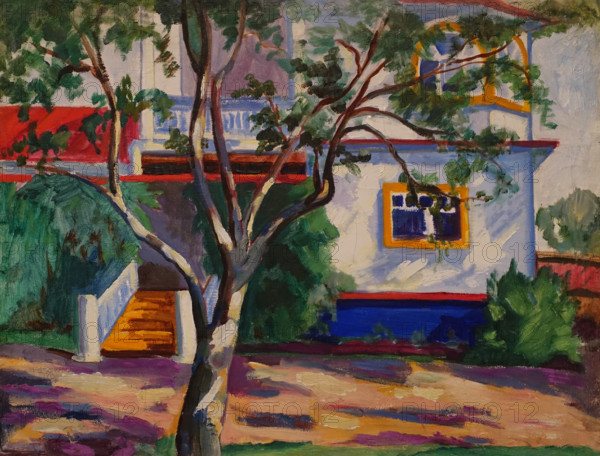 White Outbuilding