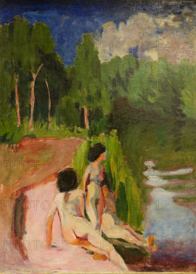 Bathers on the Sura river