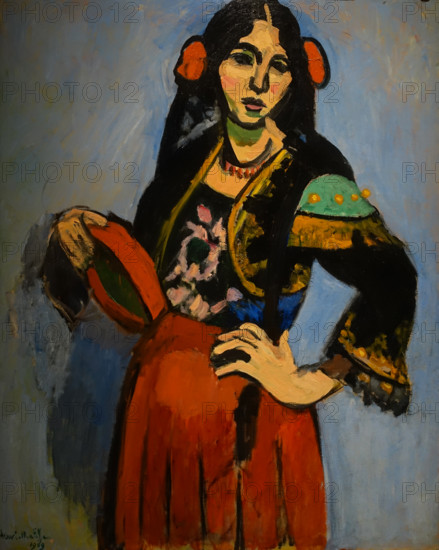 Spanish Woman with a Tambourine