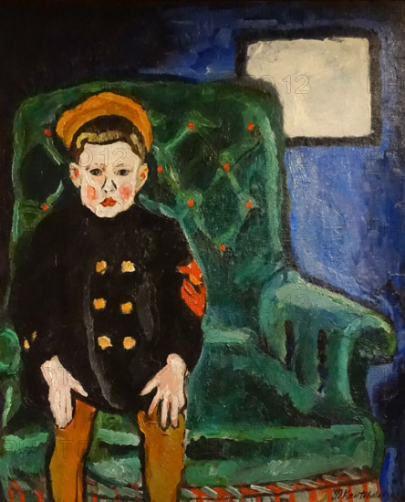Portrait of Misha (the artist's son) in naval uniform