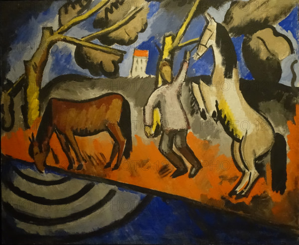 Horses at the Watering Hole