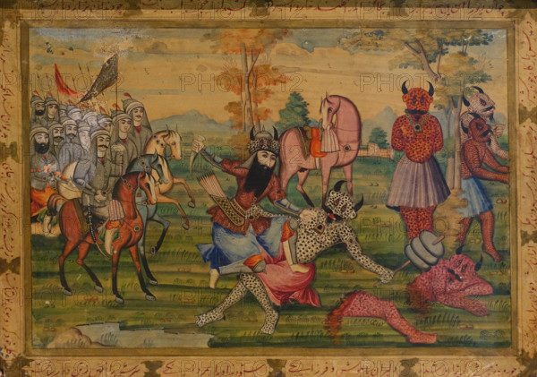 Rustam's battle with the White divas