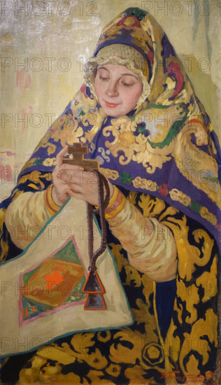 Girl in Vologda costume