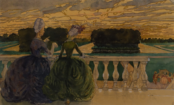 Two Ladies on the Terrace