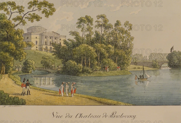 View of the Grand Palace in Pavlovsk