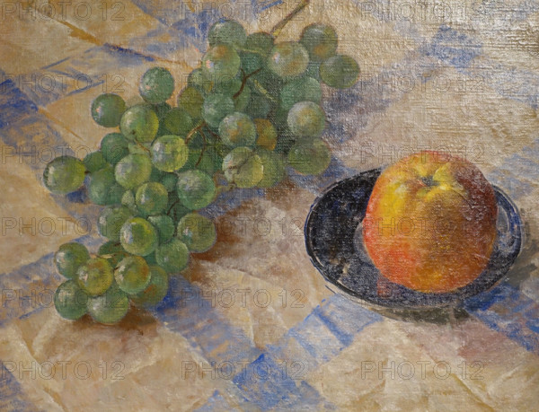 Grapes and apple