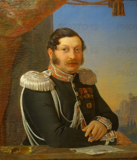 Portrait of Colonel Fyodor Sergeevich Chernyshev (1805-1869)