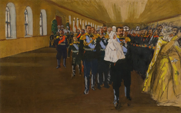 Emperor Nicholas II with Tsarevich Alexei